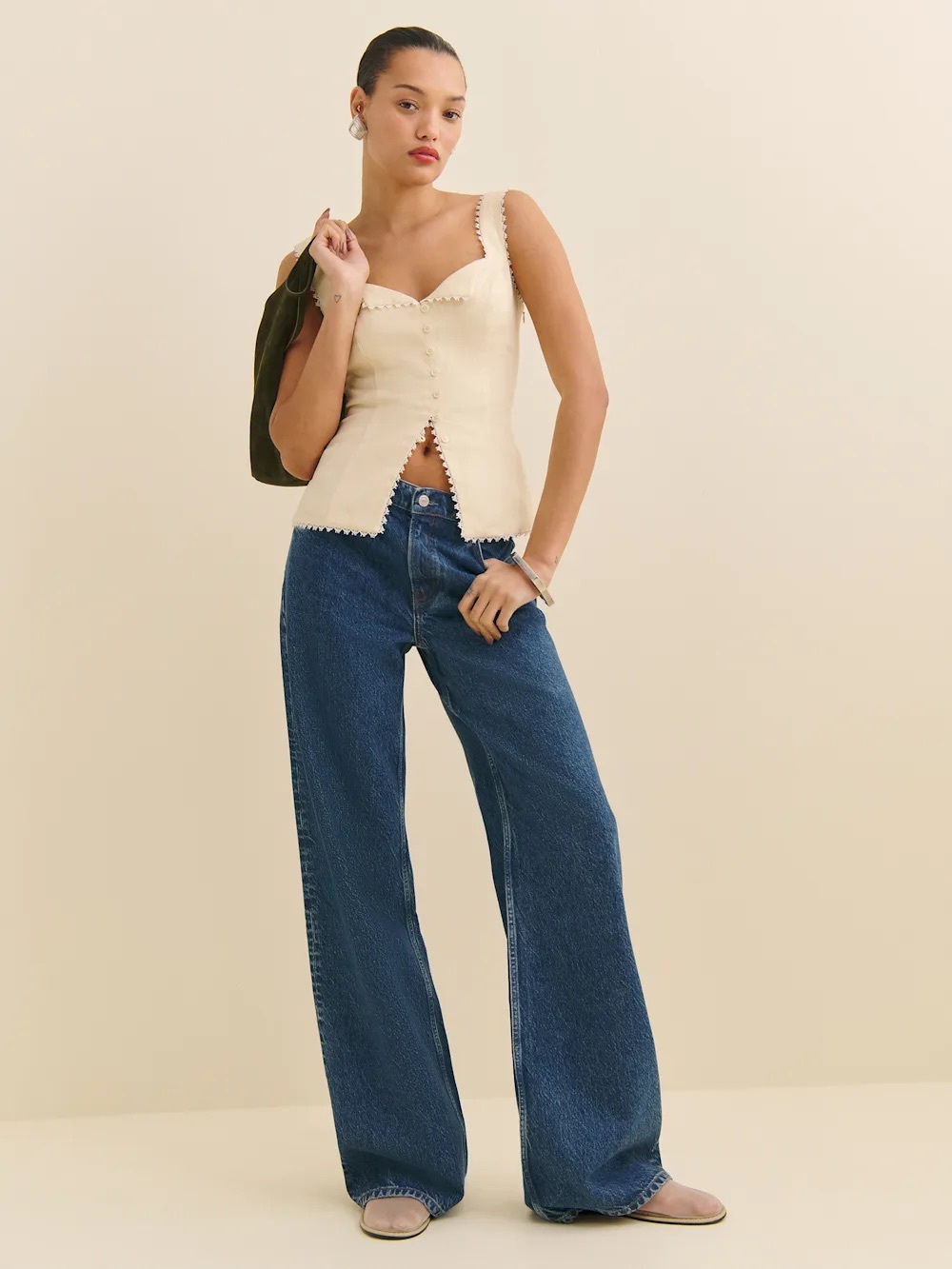 Reformation Viola Linen Top - Picture 7 of 9